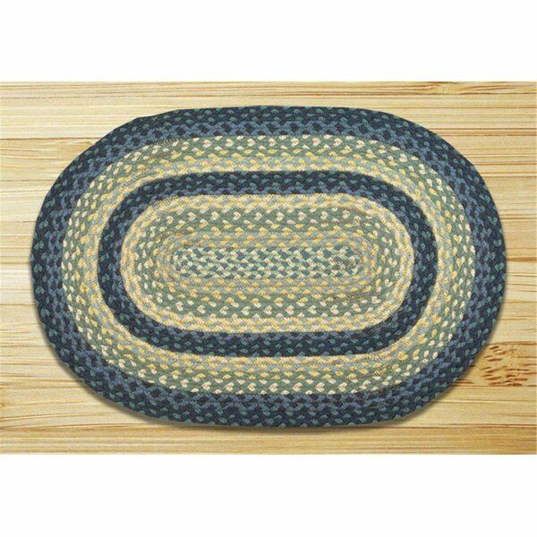 Capitol Earth Rugs Breezy Blue-Taupe-Ivory Oval Rug 03-362